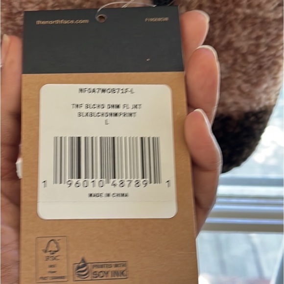 Supreme The North Face Bleached Denim Print Fleece Jacket Sz. Large . Brand New! - Picture 5 of 8